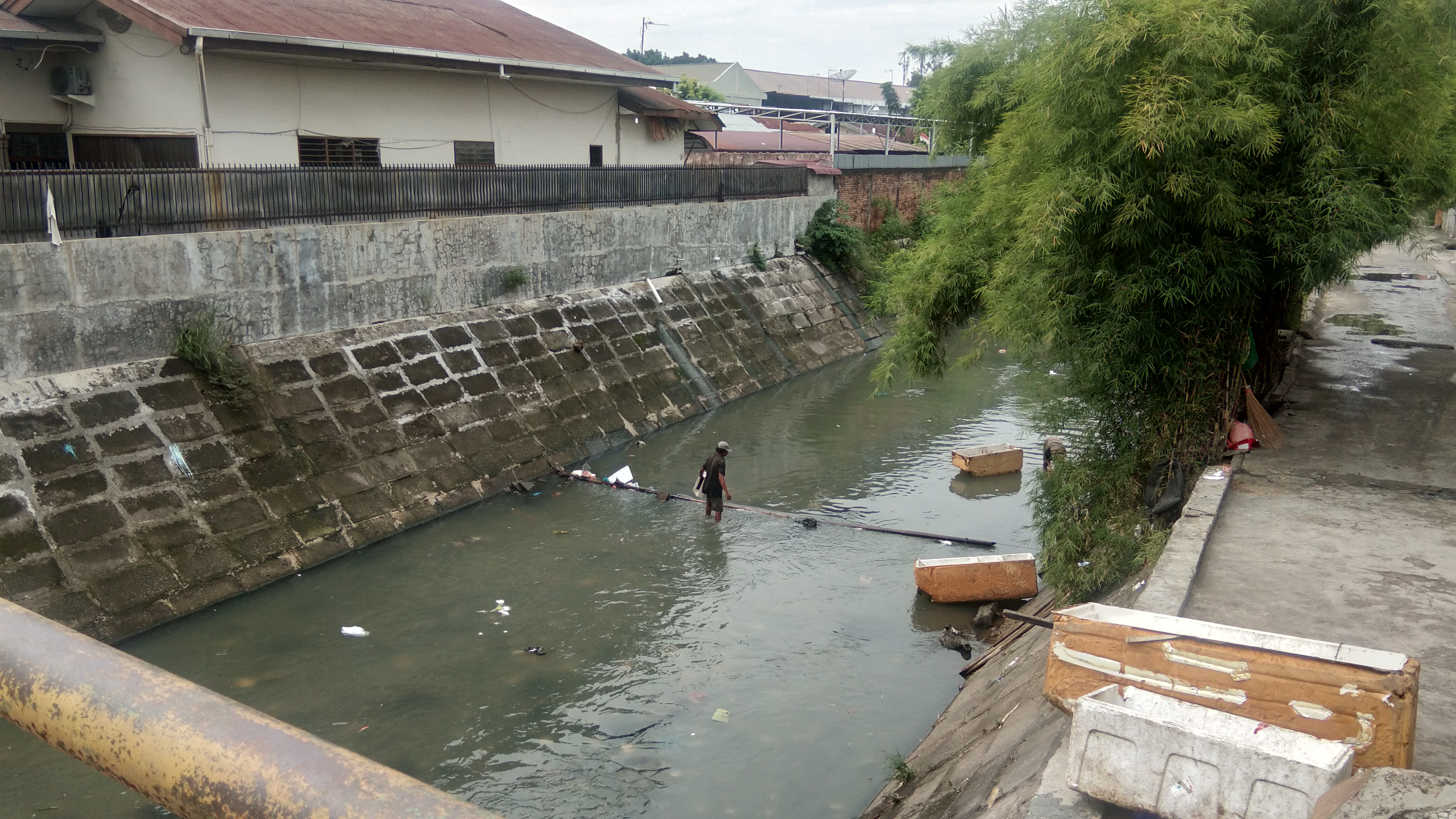 Sampah di Sungai Deli Jadi “Sarang” Pemulung