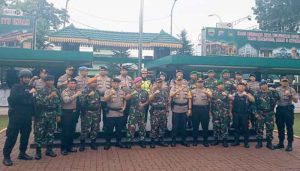Jelang Pelantikan Jokowi, Polrestabes Medan dan Kodim 0201/BS Patroli Bersama