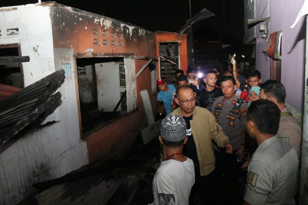 250 Warga Korban Kebakaran Sentosa Lama Mengungsi,  Wakil Wali Kota Langsung Tinjau Lokasi