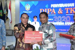 Darma Wijaya Terima DIPA dan TKDD 2020 dari Gubsu