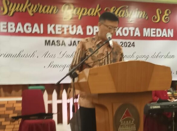 Syukuran Ketua DPRD Kota Medan Diberkati Doa Ustads, Pendeta dan Biksu