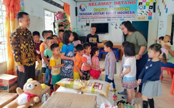 Natal 2019, Sikap Saling Berbagi Selalu Ditanamkan di PrimeOne School Medan