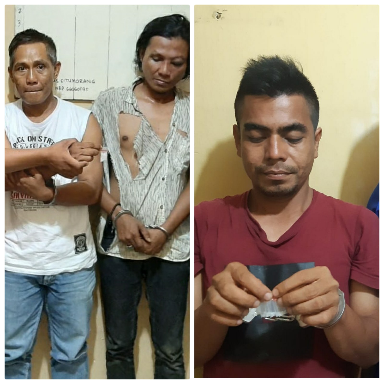 Polsek Perbaungan Ciduk 3 Bandit Narkoba Dilokasi Terpisah Hanya Kurun 1 Hari.