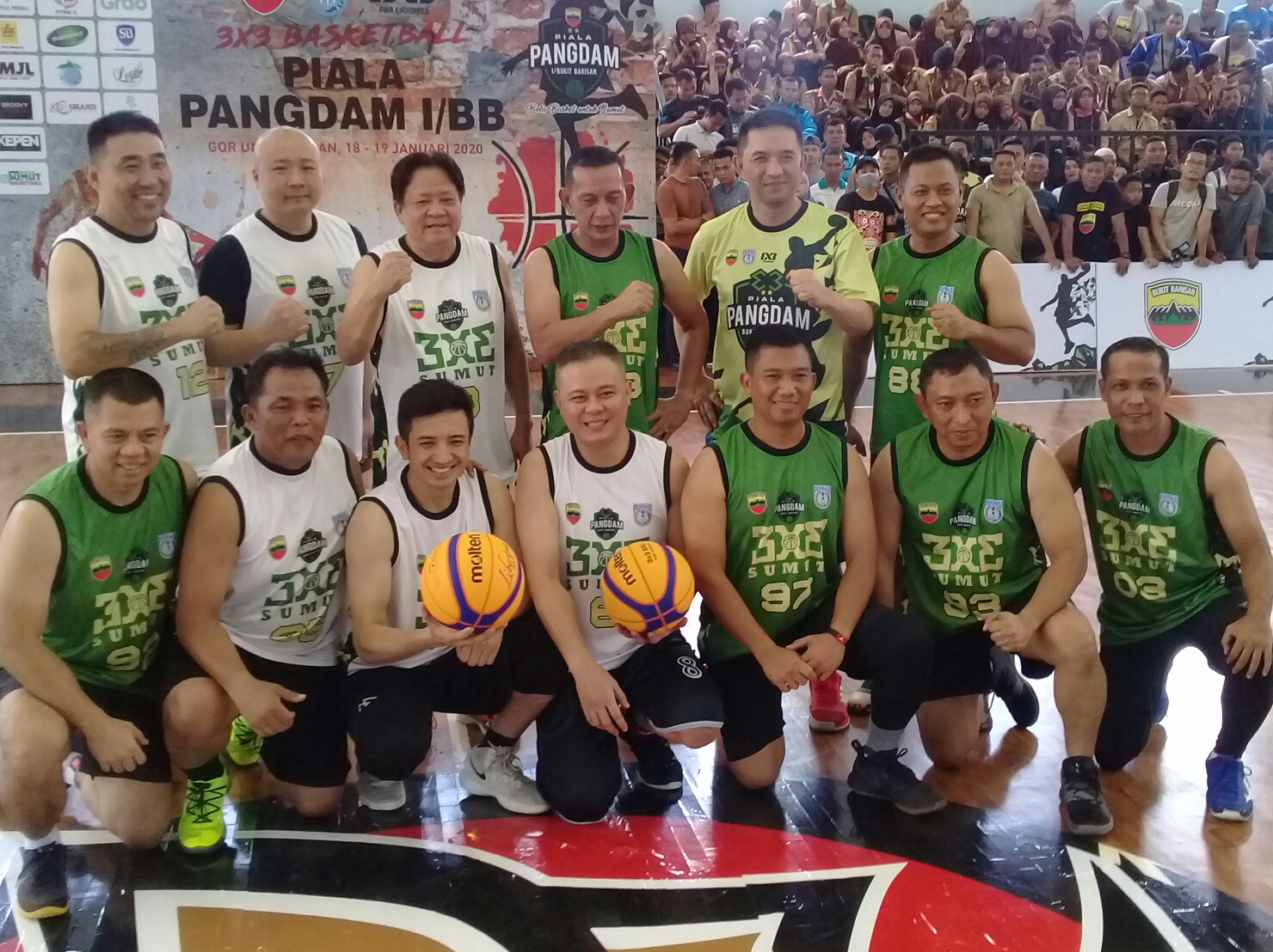 105 Pebasket Ikuti Turnamen Kejuaraan Bola Basket 3 on 3 Piala Pangdam I/BB