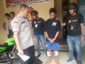 11 Kali Beraksi, Pelaku Curanmor Roboh Didor Polsek Medan Helvetia