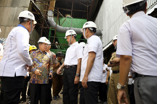 Wagubsu Resmikan Giling Perdana Pabrik Gula PTPN II Sei Semayang