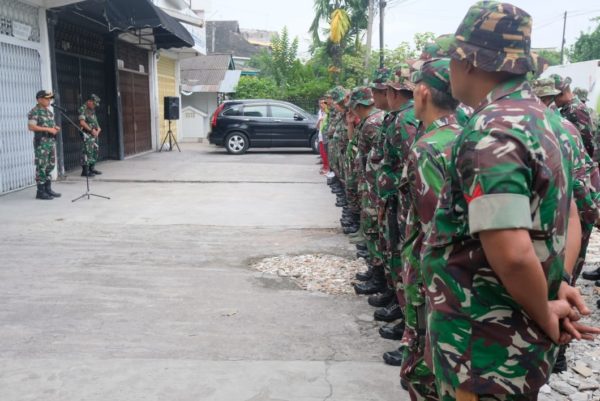 Kodim 0201/BS Turunkan 70 personel Bantu Pemerintah Bersihkan DAS Sei Deli