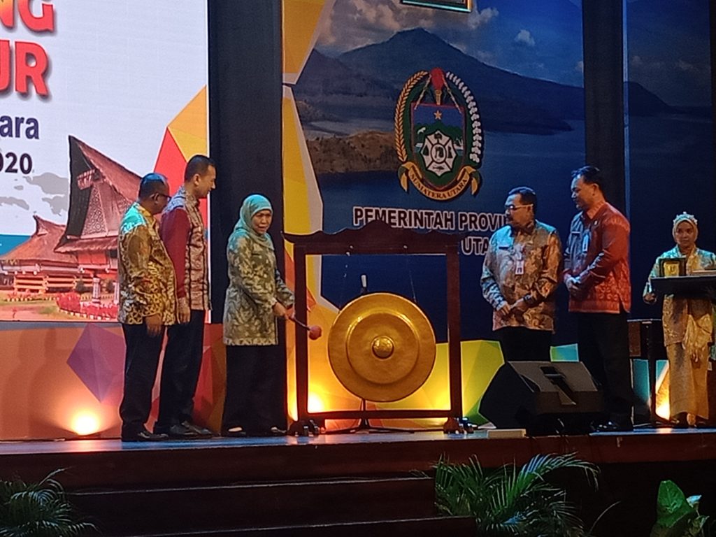 Gubernur Jatim Didampingi Wagubsu Buka Acara Misi Dagang Jatim di Grand Mercure Medan
