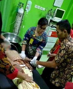 Nyaris Tenggelam, Polres Sergai Berikan Pertolongan