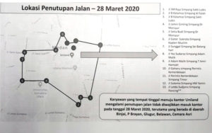 Antisipasi Covid 19, 12  Ruas Jalan Ini Akan Ditutup Sementara