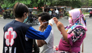 Gerakan Seribu Masker PMI Asahan, 1.200 Masker Terdistribusikan ke Warga