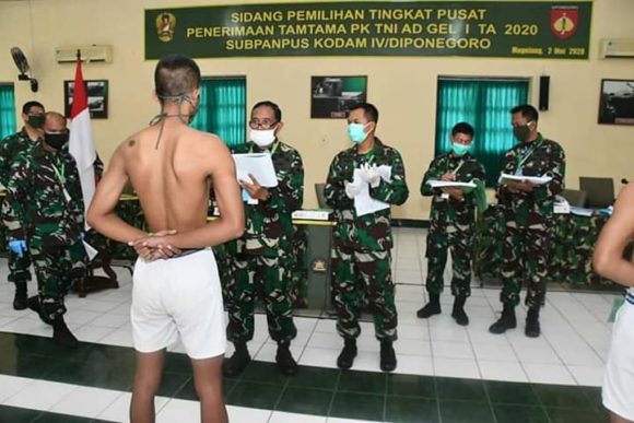 Kodam IV Diponegoro Sidang Pantukhir Terima 286 Calon Tamtama PK TNI AD