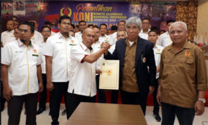 Hadiri Pelantikan KONI, Bupati Asahan : Jangan Bawa Olahraga ke Ranah Politik