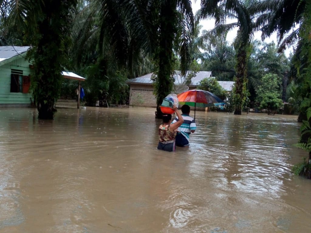 Puluhan Rumah di Asahan Terendam Banjir