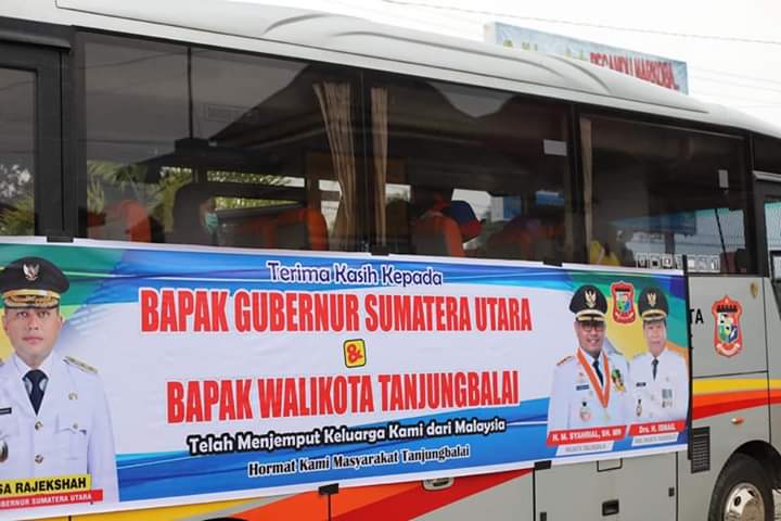 Keluarga TKI di Tanjungbalai Sampaikan Terima Kasih ke Walikota dan Gubsu