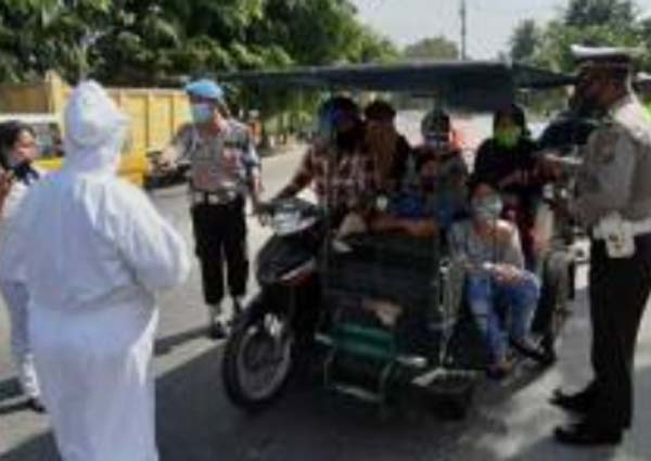 Antisipasi Penyebaran Corona, Polres Tanjungbalai Lakukan Penyekatan Jalan