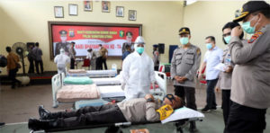 HUT Ke-74 Bhayangkara, Kapolda Sumut Donor Darah Untuk Bantu Sesama