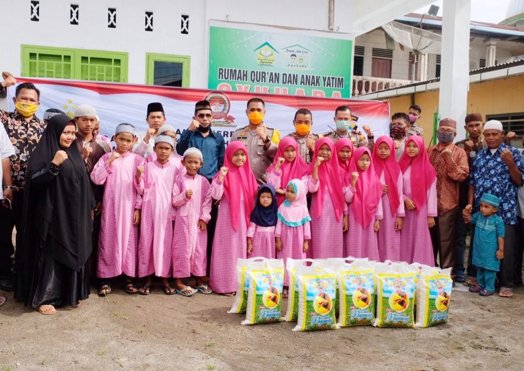 Polres Tanjungbalai Kunjungi Rumah Tahfidz Quran dan Santuni Anak Yatim