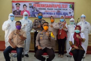 100 Personil Polres Tanjungbalai Jalani Rapid Tes