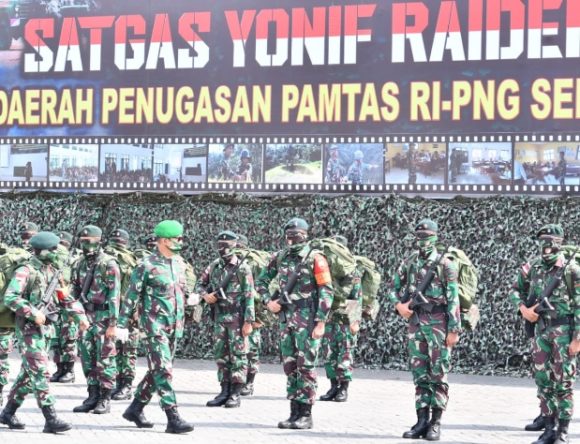 Satgas Yonif Raider 100/PS Dikirimkan Untuk Mengamankan Perbatasan RI-PNG