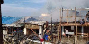 Diduga Arus Pendek, 6 Pondok  Milik Kak Ainon Ludes Terbakar