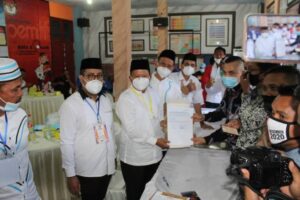 Pasangan Independen Ismail – Afrizal Daftar ke KPU Tanjungbalai