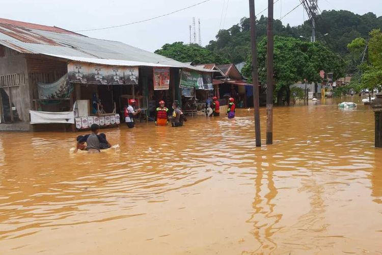 Ratusan Rumah Warga Di Lima Desa Batubara Terendam Banjir