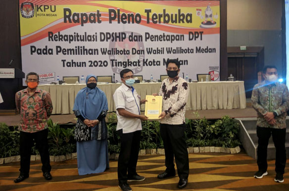 KPU Medan Tetapkan DPT Pilkada Medan 2020 sebesar 1.601.001