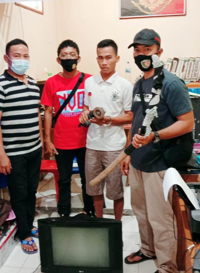 Pencuri Televisi Ditangkap Beberapa Jam Setelah Beraksi