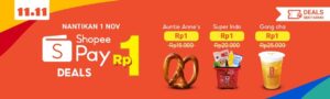 Untuk Kenyamanan Belanja, ShopeePay Hadirkan Deals Rp1 