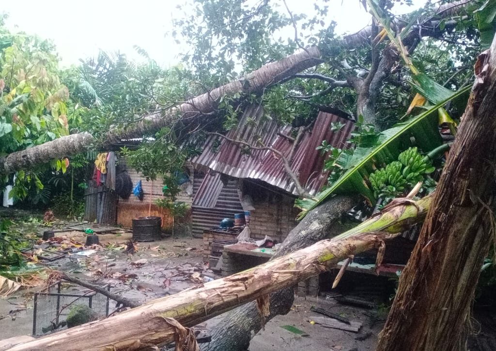 Hujan Disertai Angin, Puluhan Rumah Warga Sei Bamban Diterjang Puting Beliung