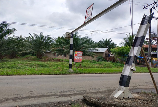 Dua Portal Jalan Dirusak OTK di Batubara, Dishub Lapor ke Polisi