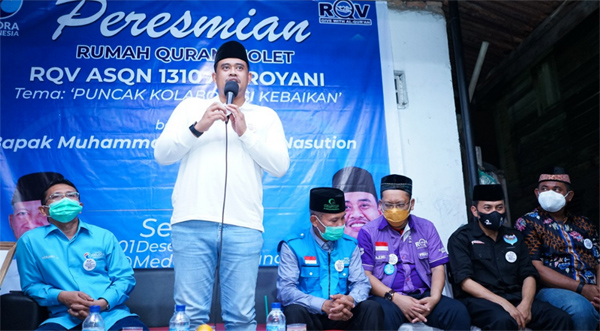 Bobby Nasution Disematkan Pemimpin Pejuang Quran
