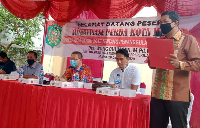 Anggota DPRD Medan Ini Gelar Sosperda No.5 Tahun 2015 Di Sidorejo Hilir
