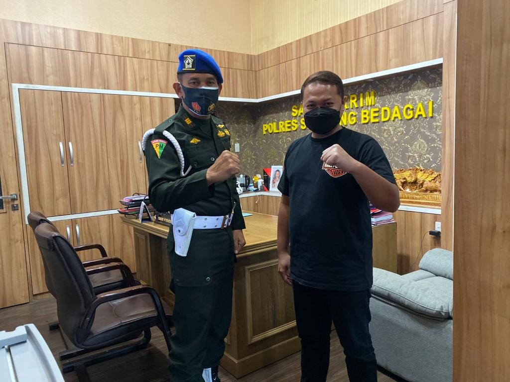 Tingkatkan Sinergitas, Dansubdenpom TNI AD Lubuk Pakam Kunjungi Polres Sergai