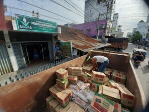 Muhammadiyah Asahan Salurkan Satu Truk Logistik Bantuan Pasca Banjir di Sei Kepayang