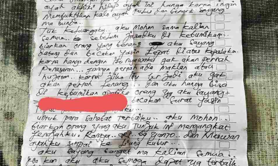 Tinggalkan Surat Wasiat, Pemuda di Asahan Ditemukan Tewas Gantung Diri 