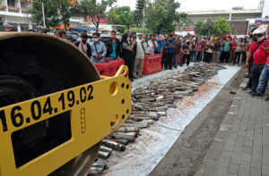 3.016 Knalpot Blong Dimusnahkan Di Medan