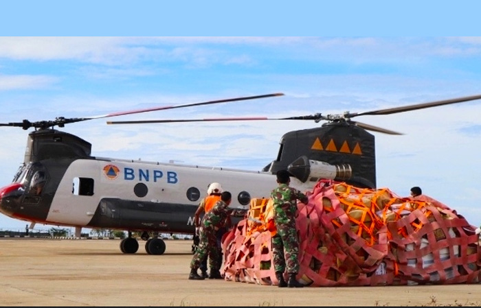 Chinook BNPB Berhasil Tembus Isolasi dan Bantu Korban Gempa Sulbar