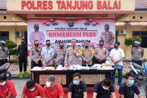 Polres Tanjungbalai Paparkan Pengungkapan Kasus Sepanjang Tahun 2020