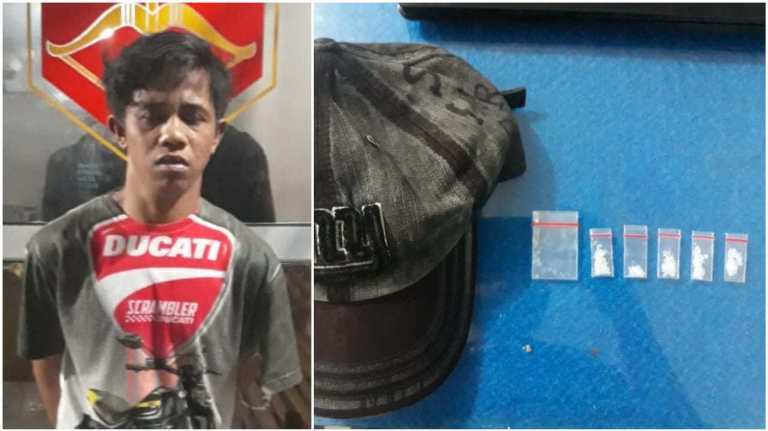 Simpan Lima Paket Sabu di Balik Topi, Seorang Pemuda Ditangkap
