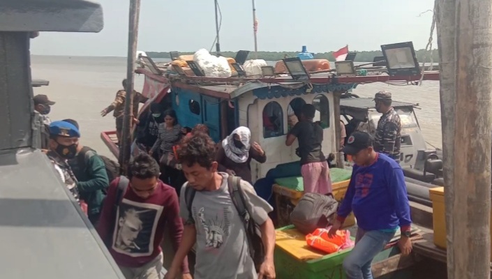 28 TKI Ilegal Gagal Berangkat dari Perairan Asahan Menuju Malaysia