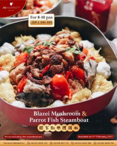 Jelang Imlek, JW Marriot Medan Hadirkan Hidangan Blaze Mushroom dan Parrot Fish Steamboat