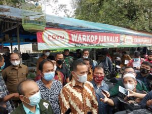 Rayakan HPN, Wagubsu Sambangi Warkop Jurnalis