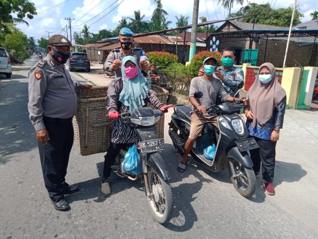 Cegah Covid  19, Polsek Tanjung Beringin Gelar Operasi Yustisi