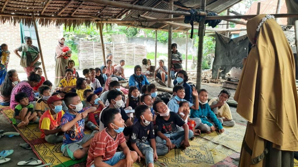 Puspa Binjai Hadirkan Pendongeng Anak di Kelurahan Sei Mencirim