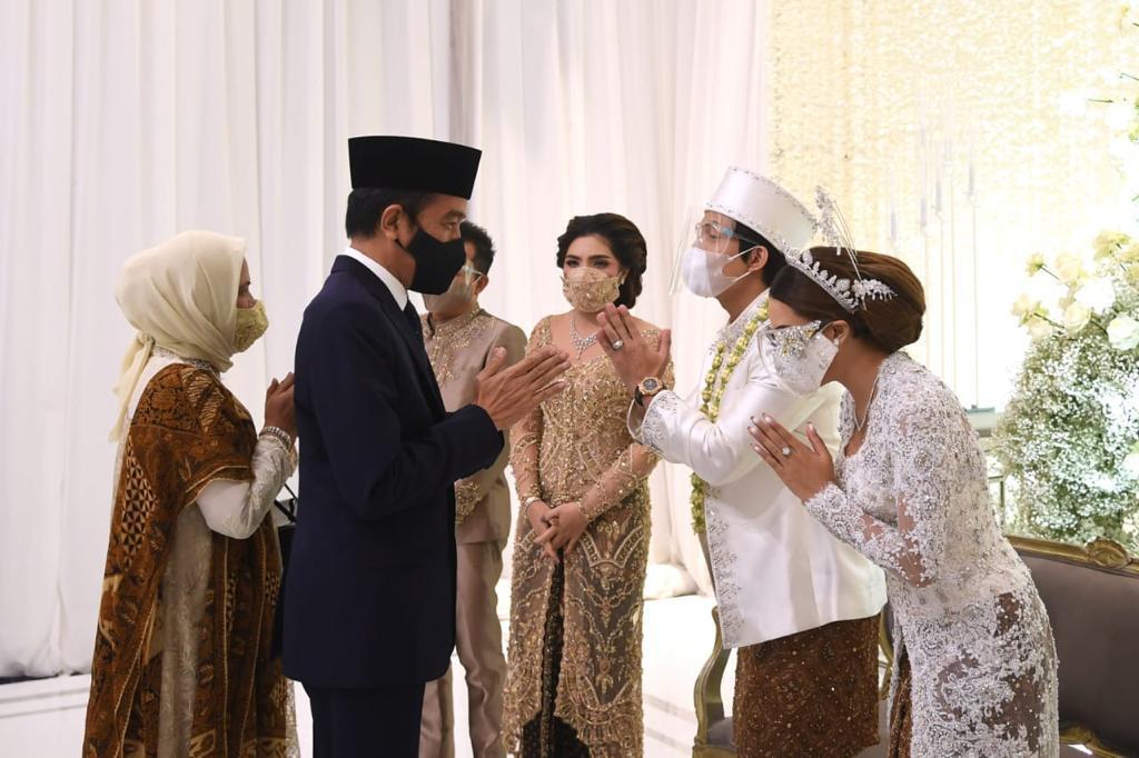 Presiden Joko Widodo dan Ibu Negara Iriana Hadiri Akad Nikah Aurel dan Atta