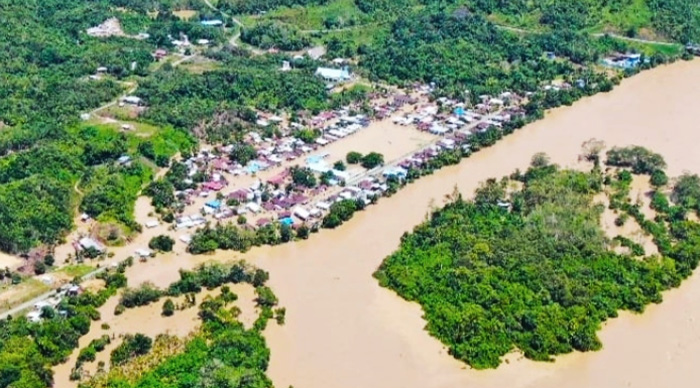 Banjir Melanda Beberapa Desa di Malinau, Kalimantan Utara