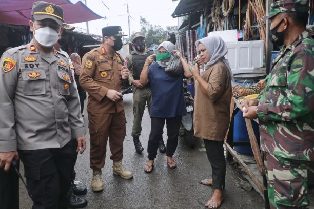 Patroli Prokes Sasar Kecamatan Medan Belawan