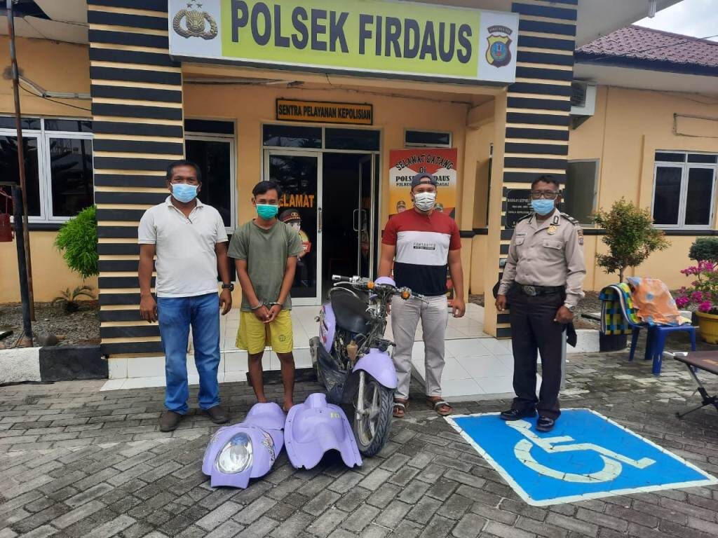 Pelaku Curanmor Ditangkap Di Jalan Tol Medan-Tebingtinggi, 1 DPO